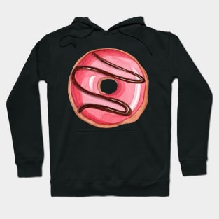 Red glazed donut Hoodie